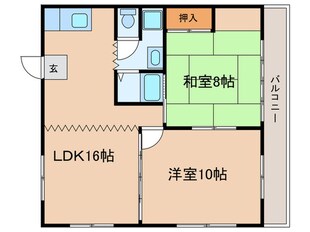 サンハイツ清水の物件間取画像